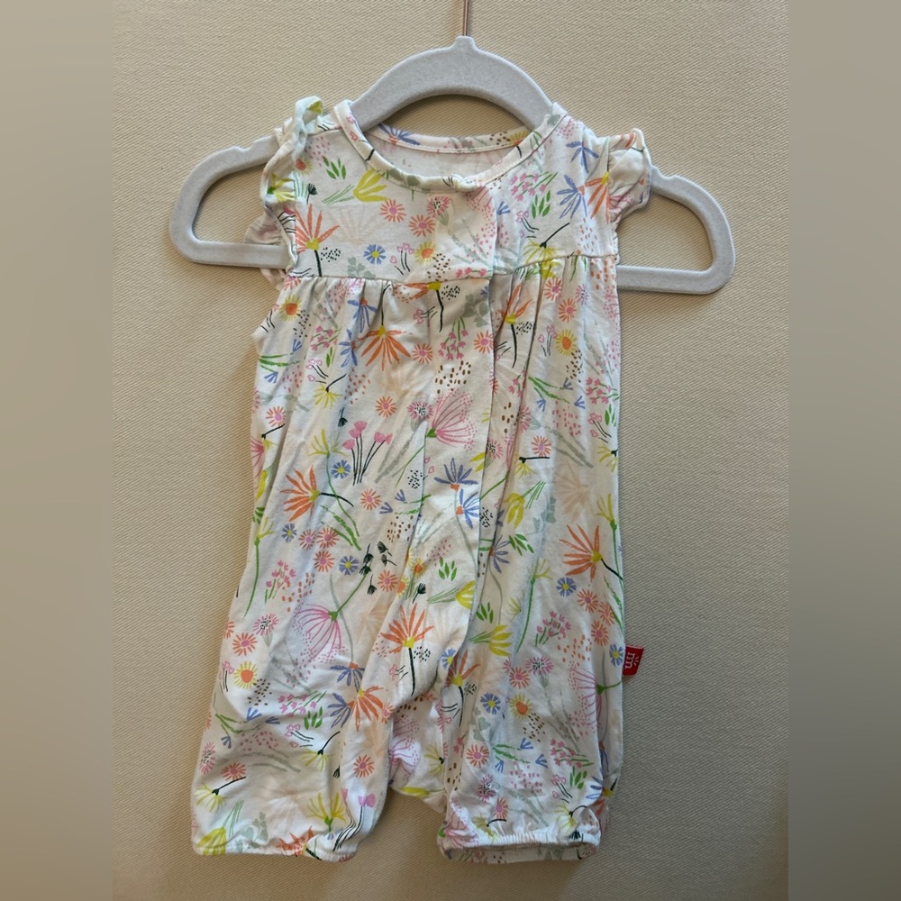Magnetic Me Floral Baby Outfit - Multicolor